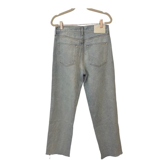 GRLFRND Bella Low Rise Boyfriend Jeans Distressed Button Fly Echo Park Size 24 - Picture 13 of 14